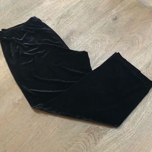 Coldwater CREEK Black Velour Velvet Pants 2X